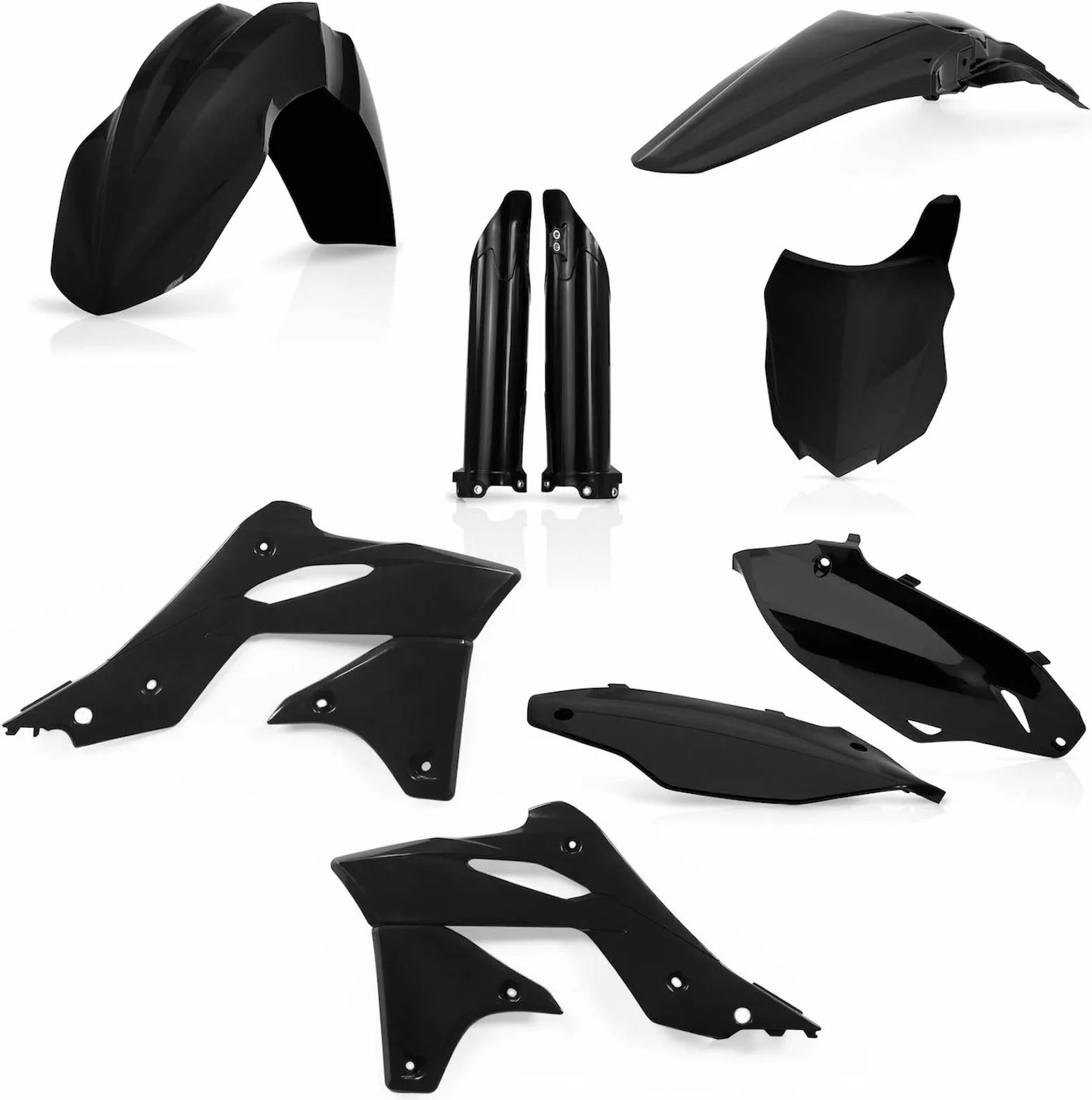 Vollständiges Kunststoff-Kit - Acerbis Kompatibel Mit Kawasaki Kx 250 F (2013-2016)