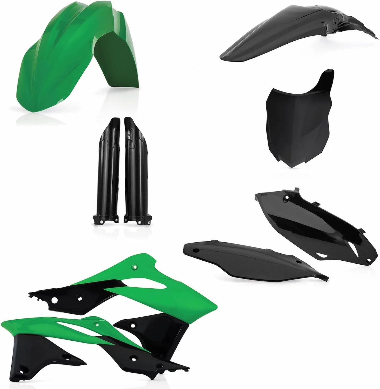 Vollständiges Kunststoff-Kit - Acerbis Kompatibel Mit Kawasaki Kx 250 F (2013-2016)