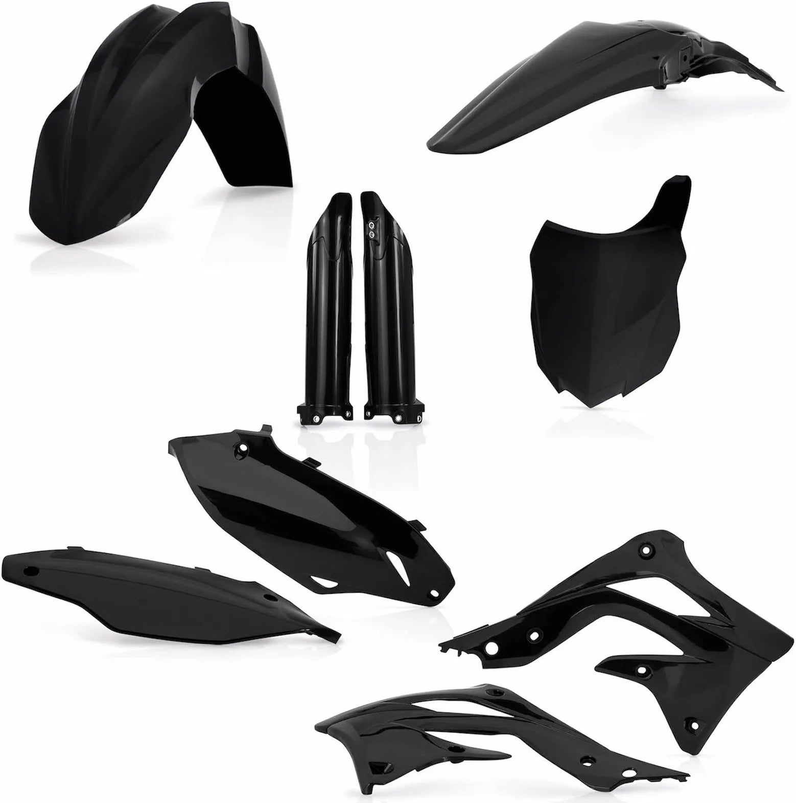 Vollständiges Kunststoff-Kit - Acerbis Kompatibel Mit Kawasaki Kx 450 F (2013-2015)