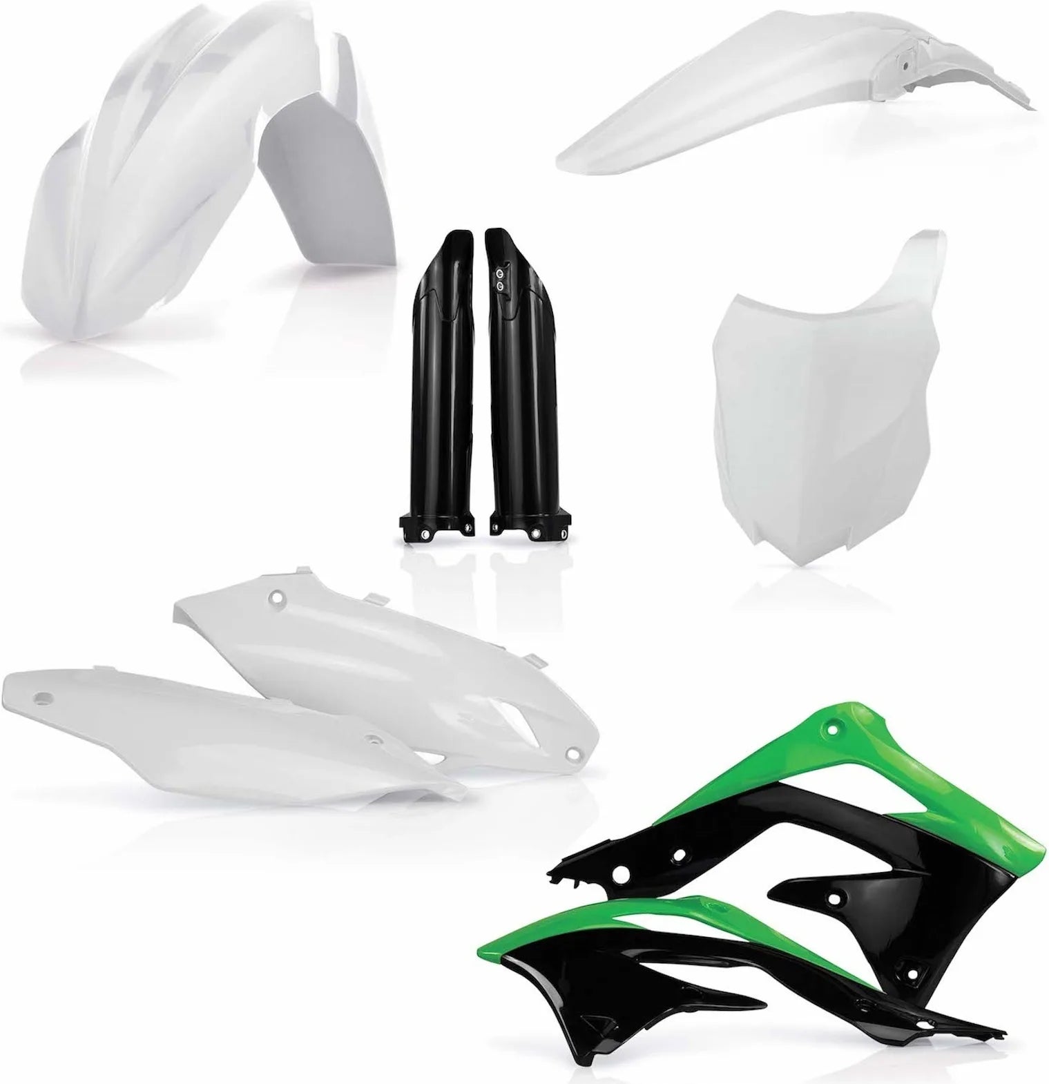 Vollständiges Kunststoff-Kit - Acerbis Kompatibel Mit Kawasaki Kx 450 F (2013-2015)
