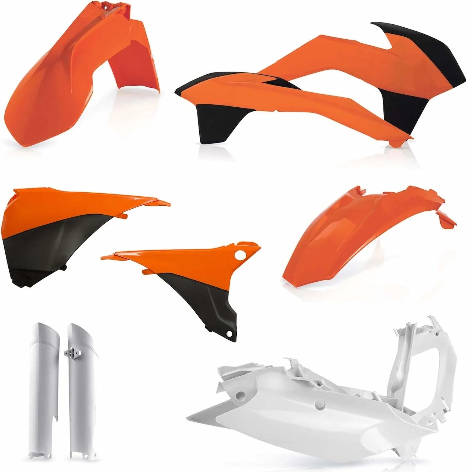 Vollständiges Kunststoff-Kit - Acerbis Kompatibel Mit Ktm 125 Exc (2014-2015)