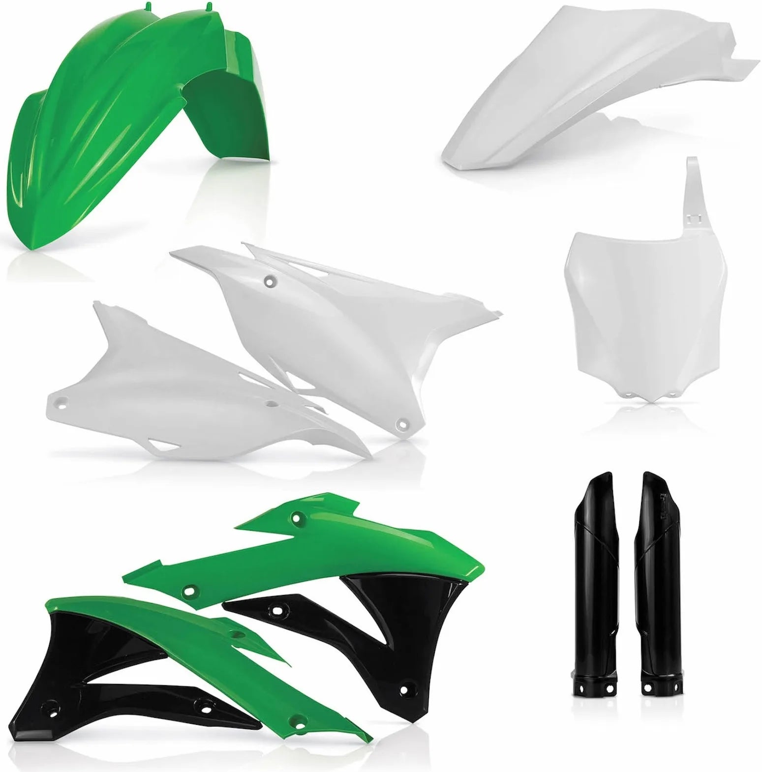 Vollständiges Kunststoff-Kit - Acerbis Kompatibel Mit Kawasaki Kx 85 (2014-2019)