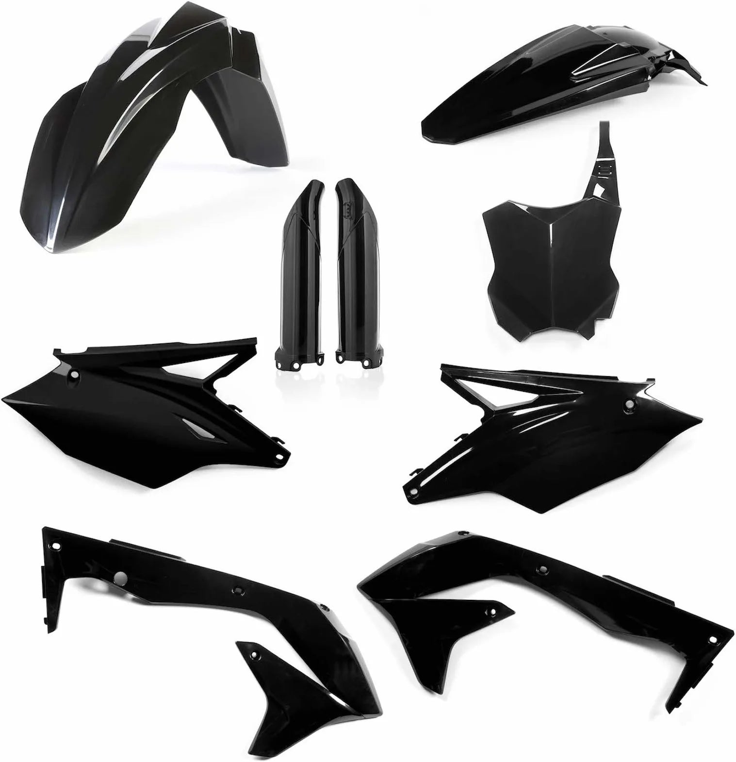 Vollständiges Kunststoff-Kit - Acerbis Kompatibel Mit Kawasaki Kx 450 F (2016-2017)