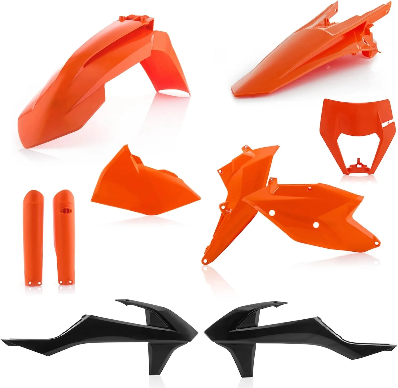 Vollständiges Kunststoff-Kit - Acerbis Kompatibel Mit Ktm 250 Exc Tpi (2018)