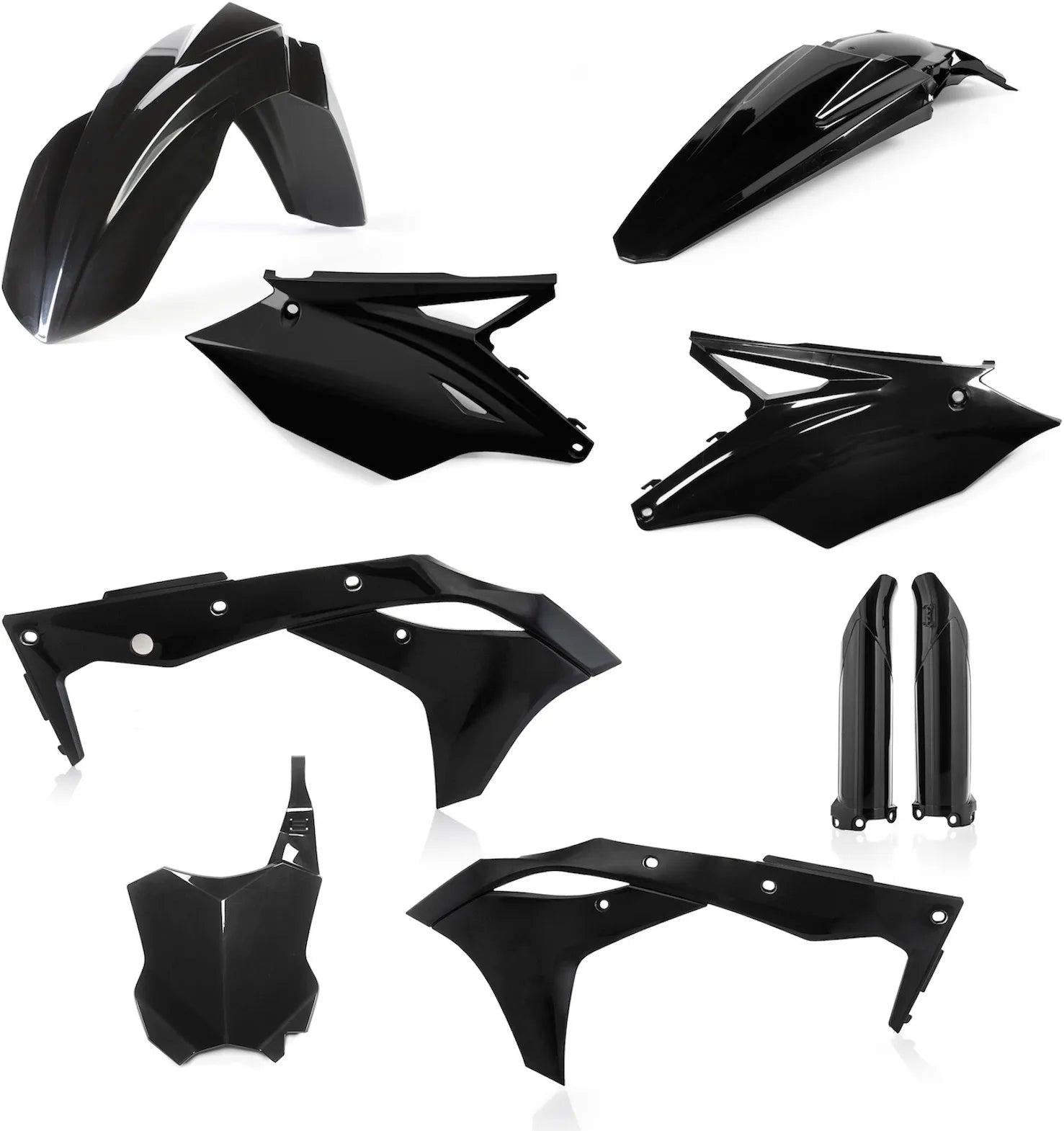 Vollständiges Kunststoff-Kit - Acerbis Kompatibel Mit Kawasaki Kx 250 4T (2020)