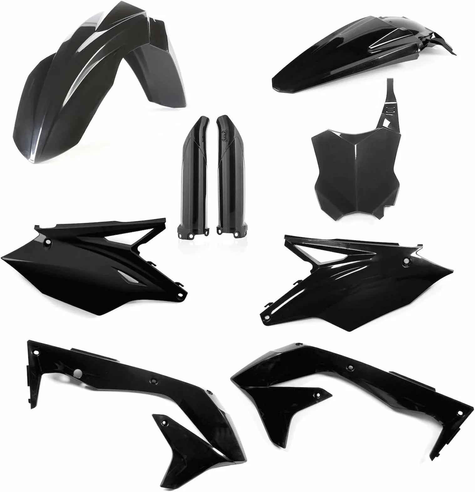 Vollständiges Kunststoff-Kit - Acerbis Kompatibel Mit Kawasaki Kx 450 F (2018)