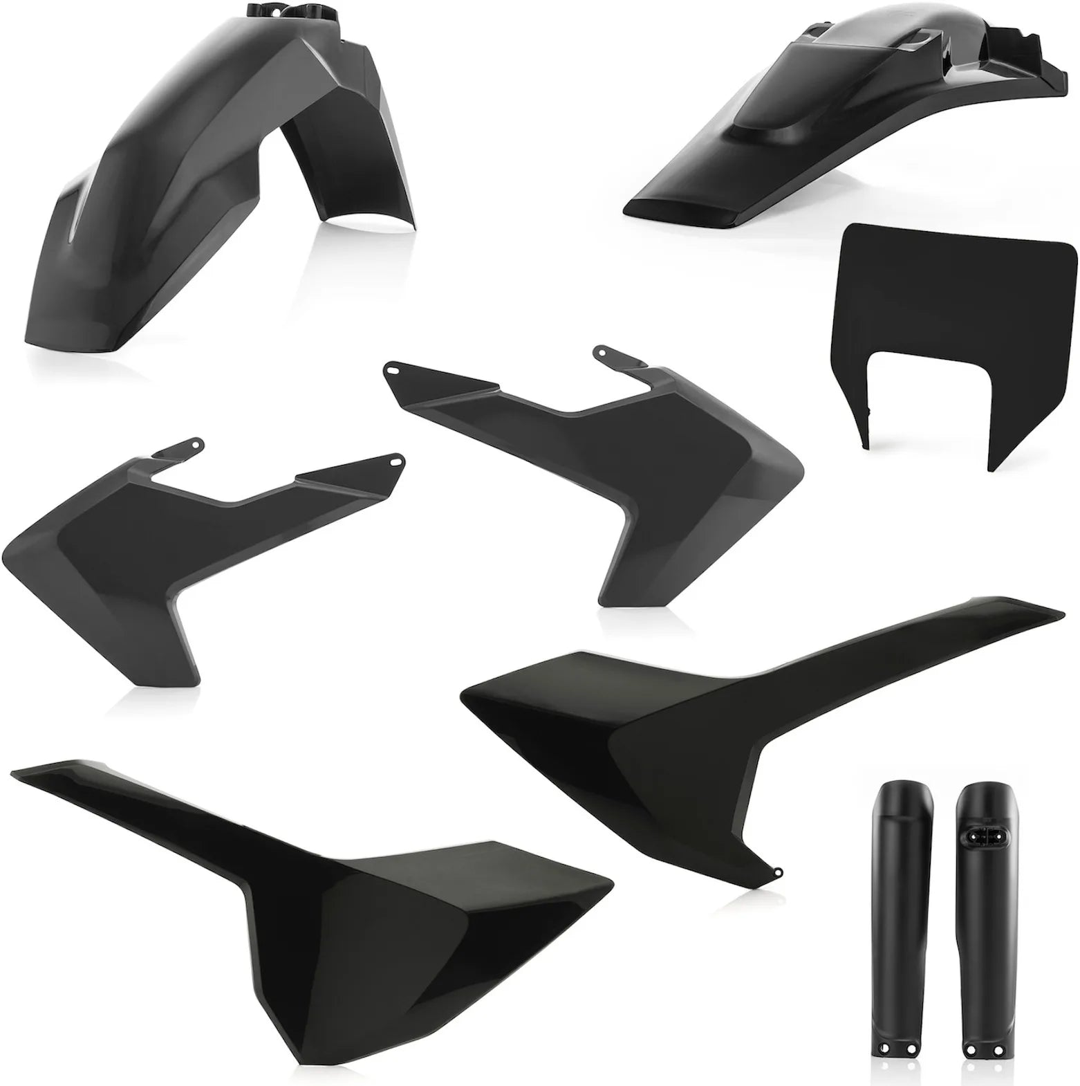 Vollständiges Kunststoff-Kit - Acerbis Kompatibel Mit Husqvarna Fe 350 (2019)