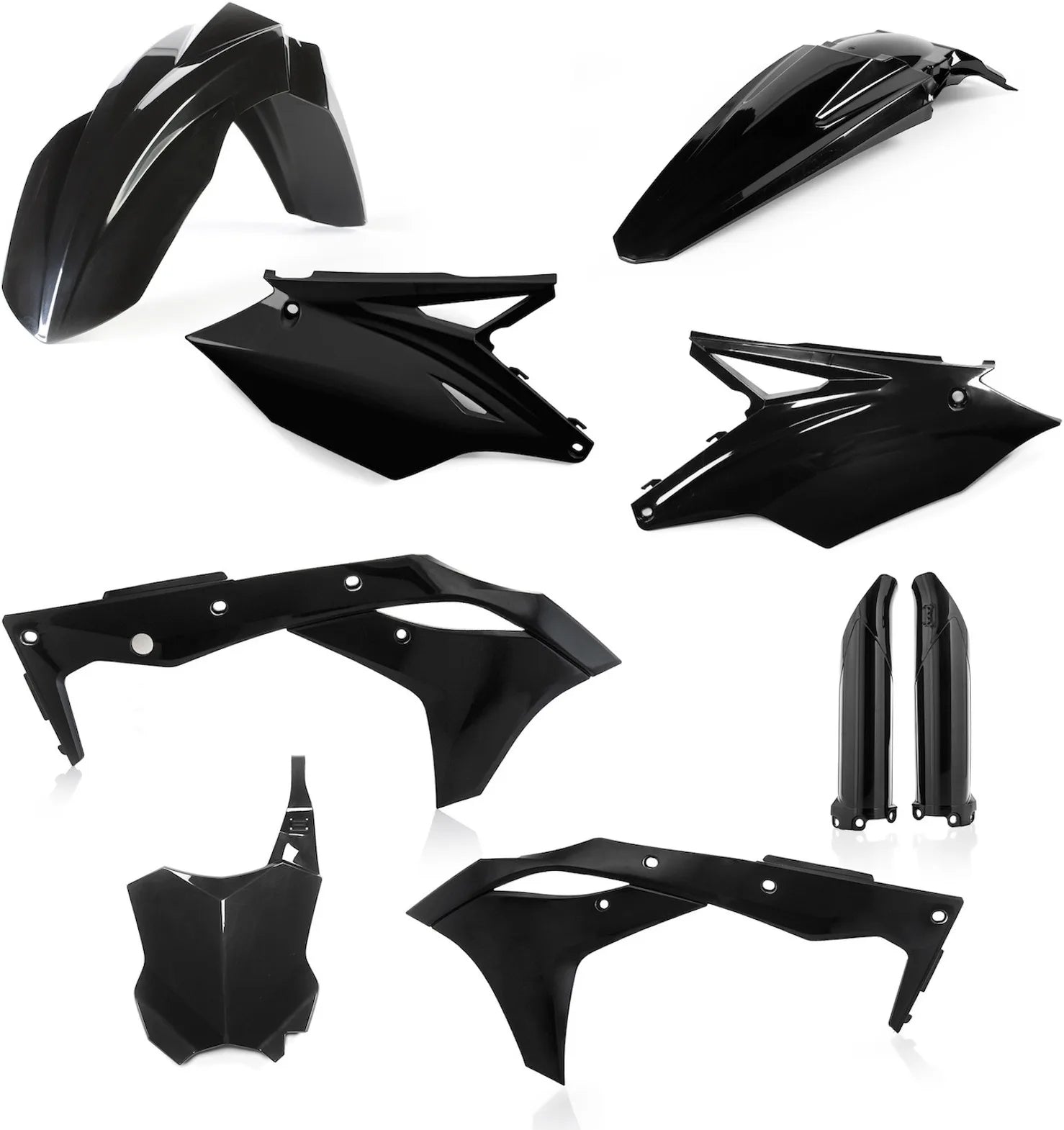 Vollständiges Kunststoff-Kit - Acerbis Kompatibel Mit Kawasaki Kxf 250 (2019-2020)