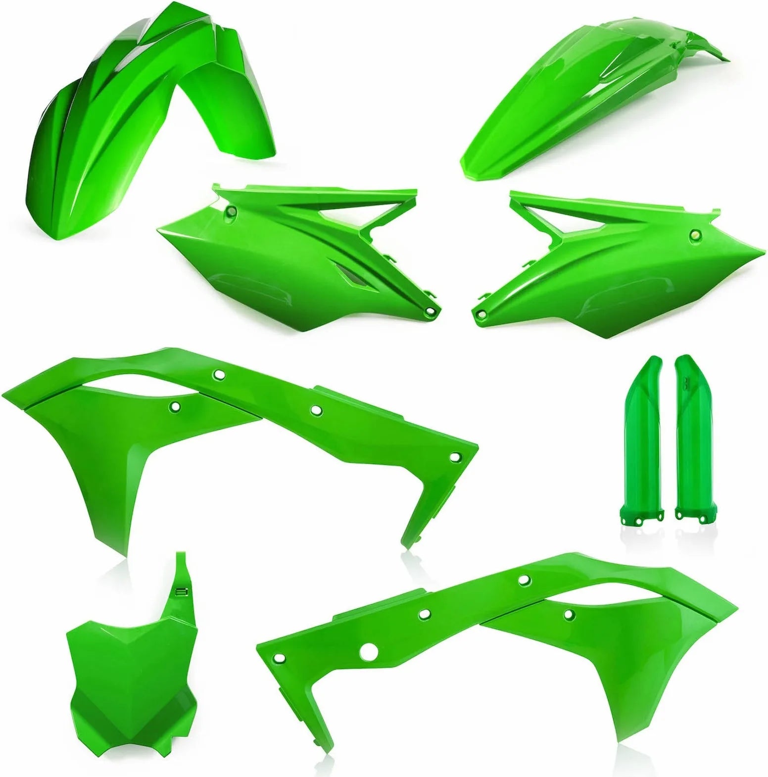 Vollständiges Kunststoff-Kit - Acerbis Kompatibel Mit Kawasaki Kxf 250 (2019-2020)