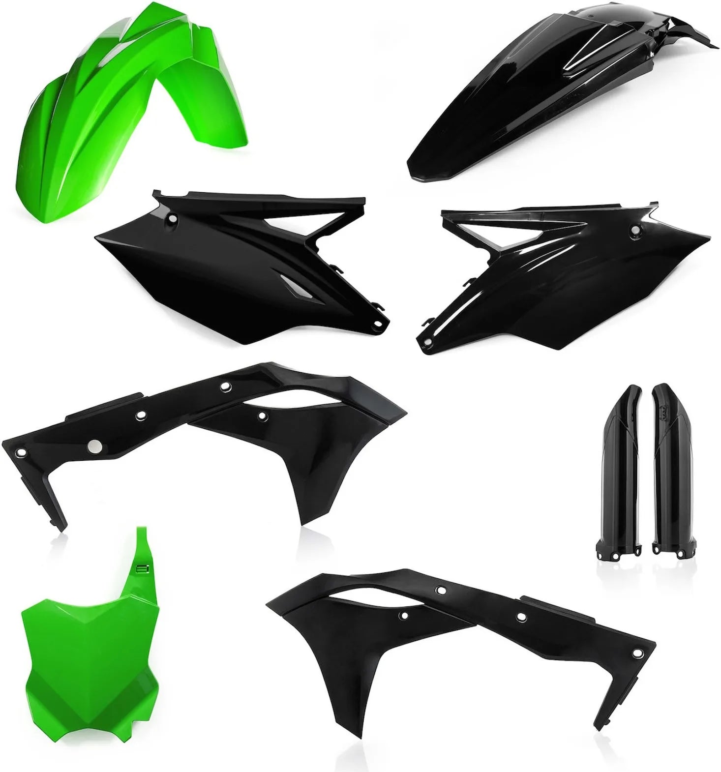 Vollständiges Kunststoff-Kit - Acerbis Kompatibel Mit Kawasaki Kxf 250 (2019-2020)
