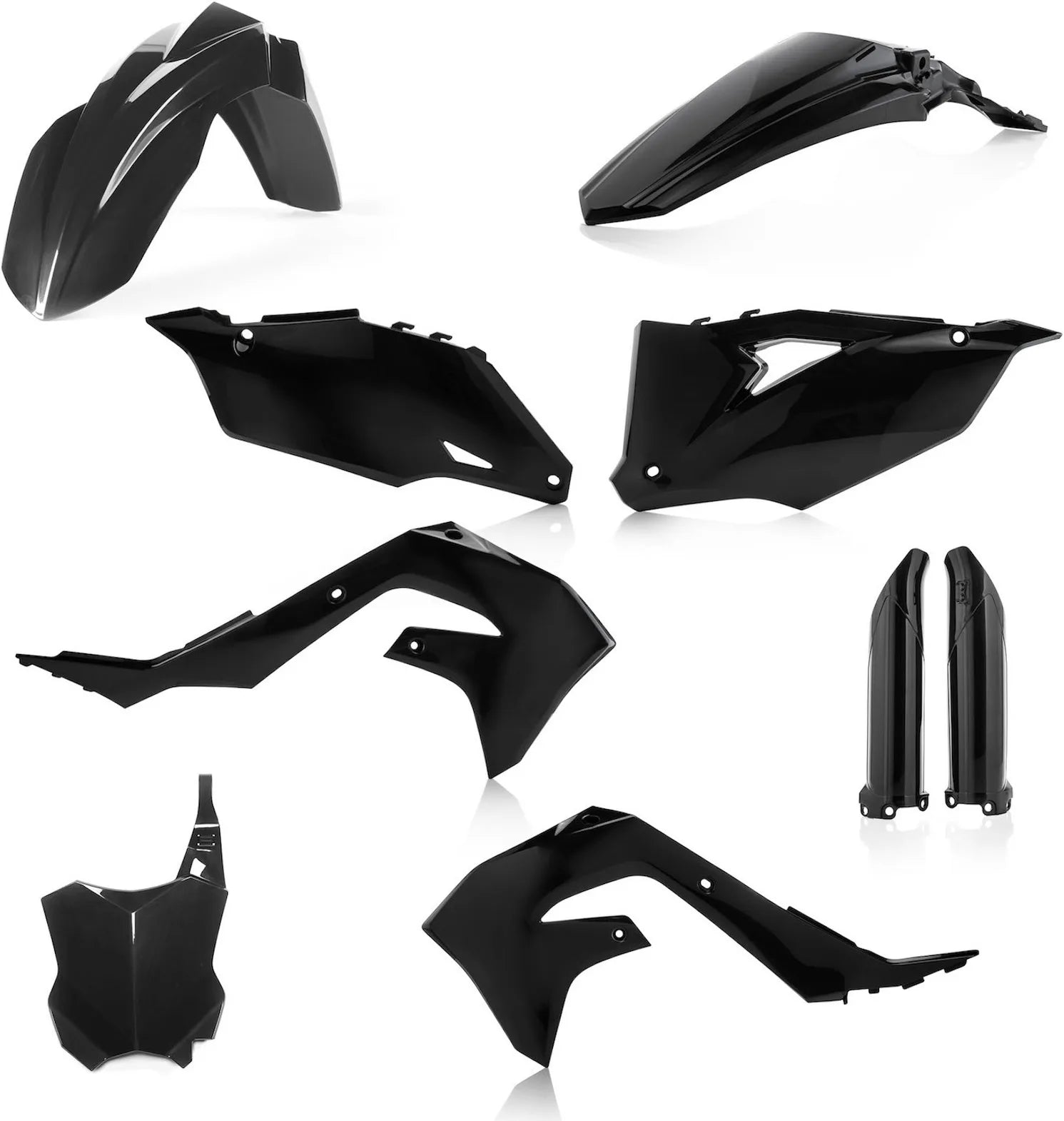Vollständiges Kunststoff-Kit - Acerbis Kompatibel Mit Kawasaki Kxf 450 (2019-2020)
