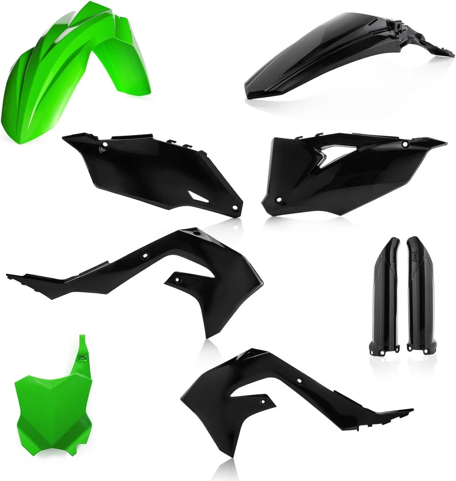 Vollständiges Kunststoff-Kit - Acerbis Kompatibel Mit Kawasaki Kxf 450 (2019-2020)