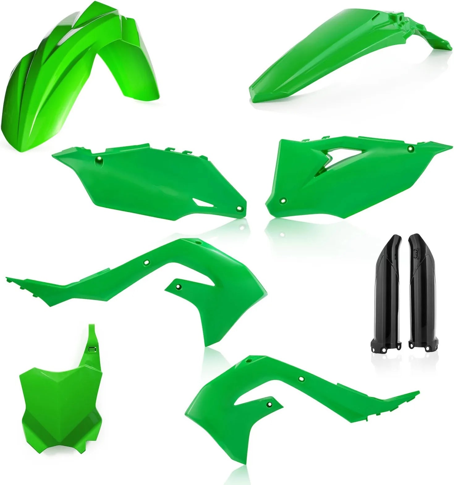 Vollständiges Kunststoff-Kit - Acerbis Kompatibel Mit Kawasaki Kxf 450 (2019-2020)