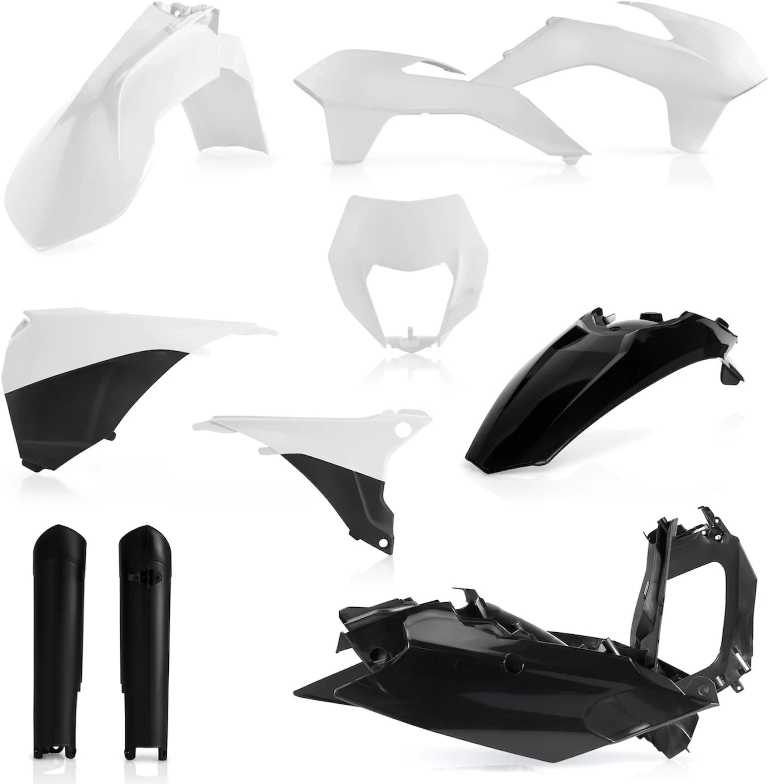 Vollständiges Kunststoff-Kit - Acerbis Kompatibel Mit Ktm 200 Exc (2014-2015)