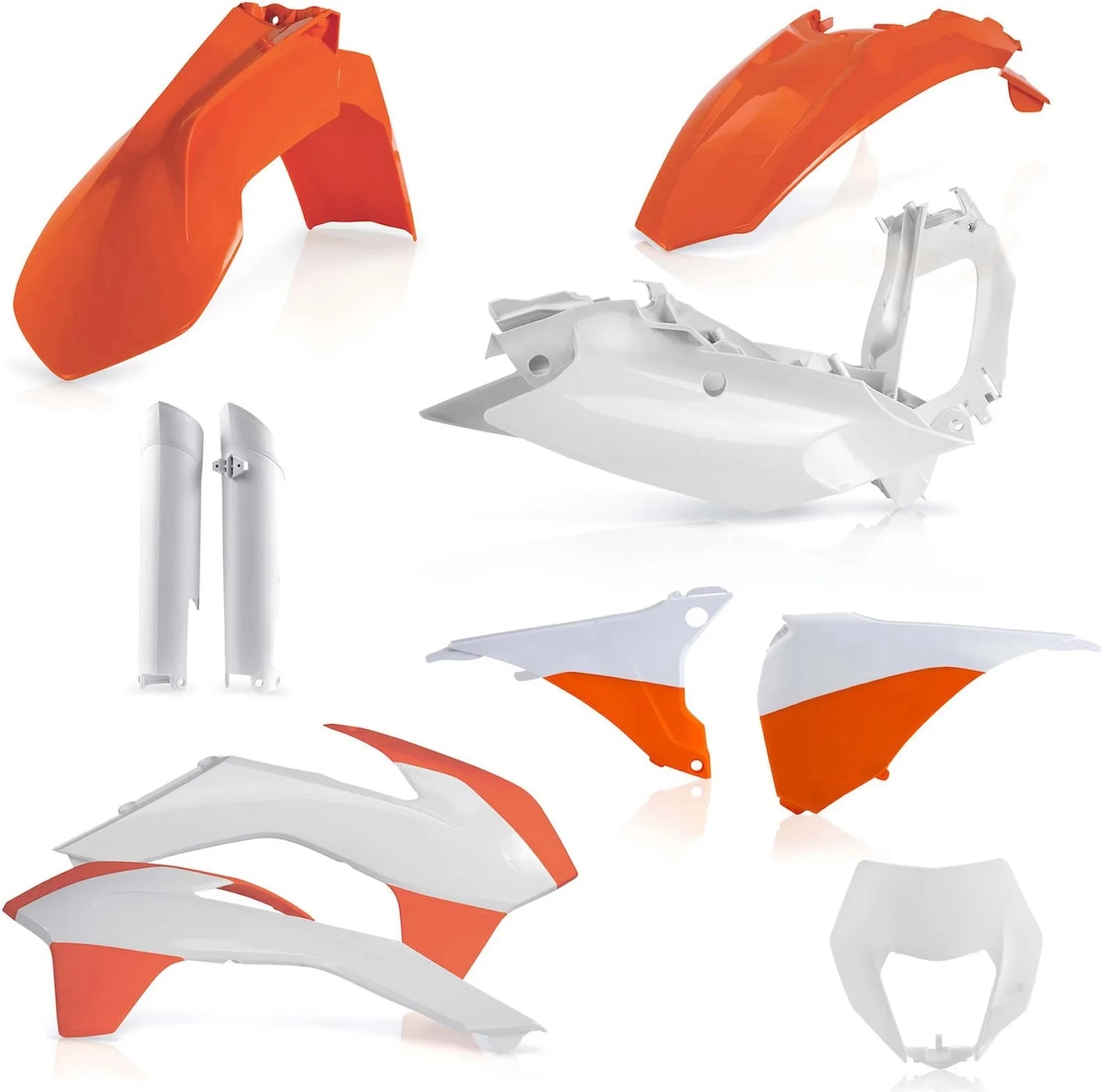 Vollständiges Kunststoff-Kit - Acerbis Kompatibel Mit Ktm 400 Exc-F (2014-2015)