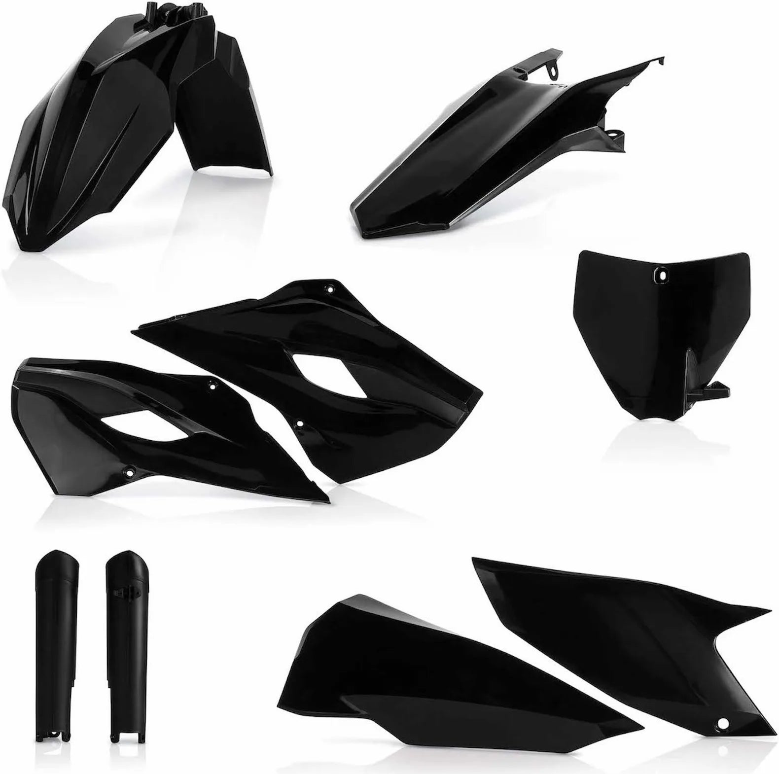 Vollständiges Kunststoff-Kit - Acerbis Kompatibel Mit Husqvarna Fe 350 (2014-2015)