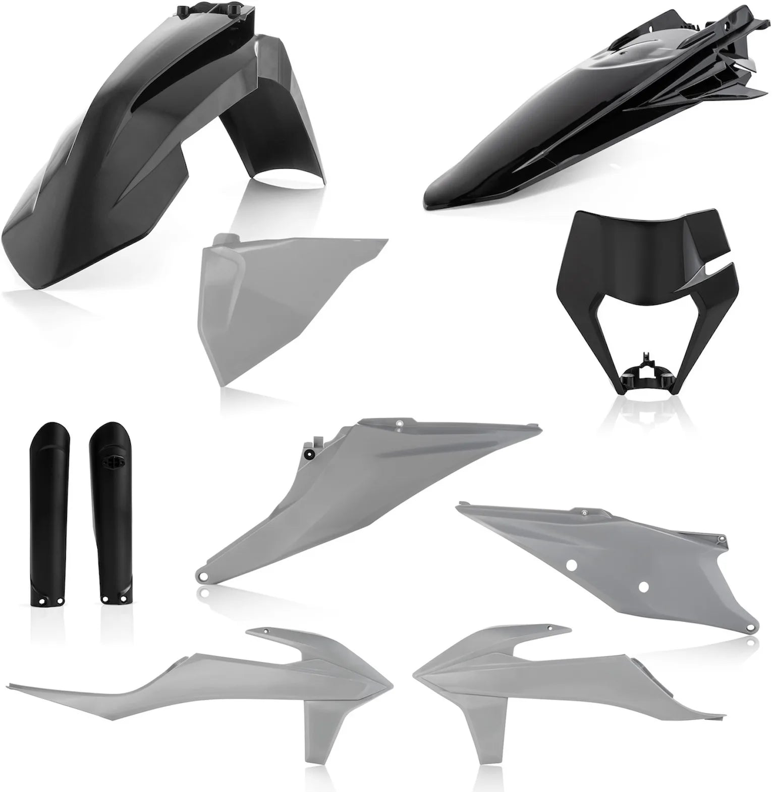 Vollständiges Kunststoff-Kit - Acerbis Kompatibel Mit Ktm 300 Exc Tpi (2020-2021)