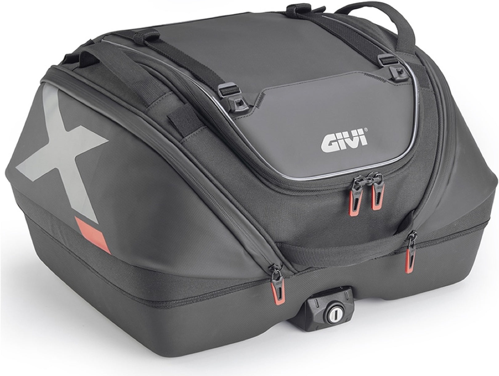 Monokey Black Top Bag - 40 Lt Nylon - Givi Compatible With Sym Max Sym 400 (2021-2024)