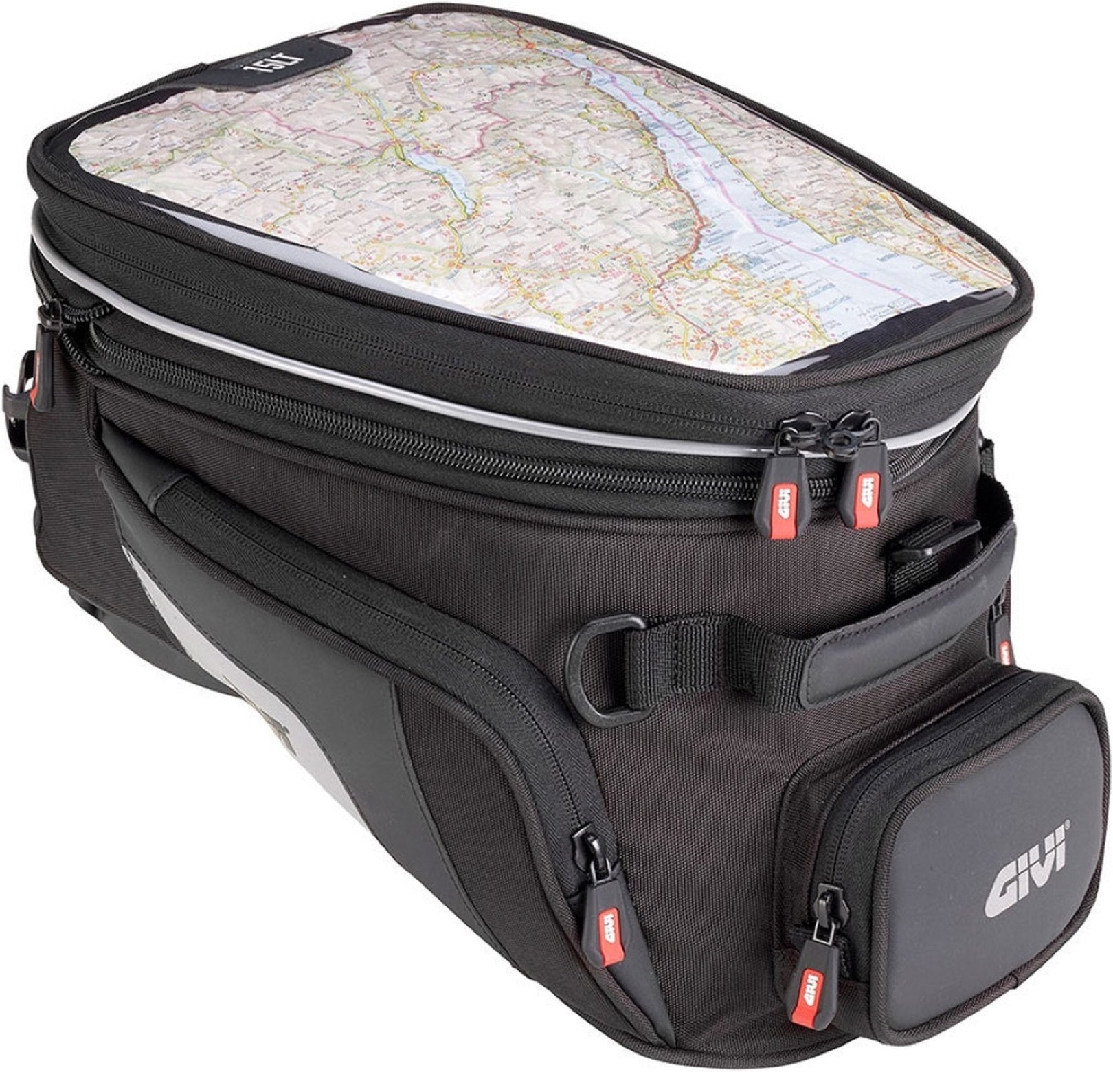 Tanklock Black Tank Bag - 15 Lt Xs320 Nylon - Givi Compatible With Aprilia Shiver 900 Abs (2010-2020)