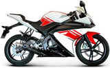 Komplette Auspuffanlage Ohne Geräuschzulassung Round Carbon - Termignoni Kompatibel Mit Yamaha Yzf-R 125 (2008-2013)