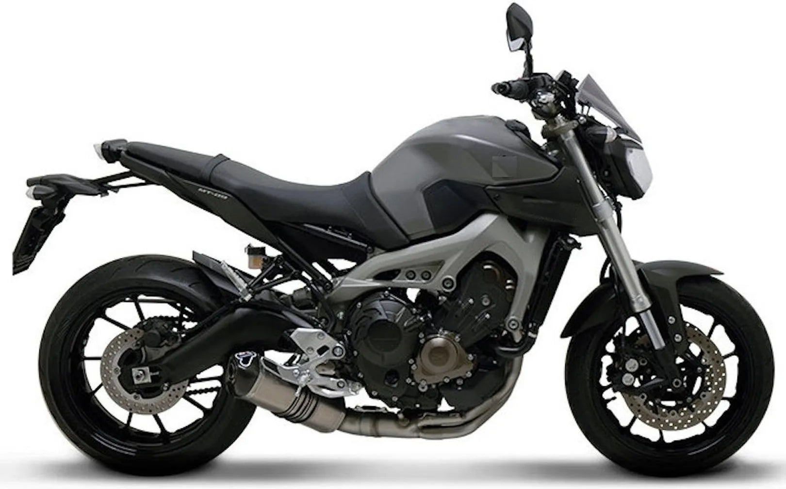 Komplette Abgasanlage Mit Katalysator Und Ohne Geräuschzulassung Relevance Titan Carbon Cap - Termignoni Kompatibel Mit Yamaha Mt-09 (2014-2020)