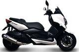 Katalysiertes Auspuffendstück Ohne Geräuschzulassung Relevance Edelstahl Carbon Cap - Termignoni Kompatibel Mit Yamaha X-Max 400 (2010-2020)