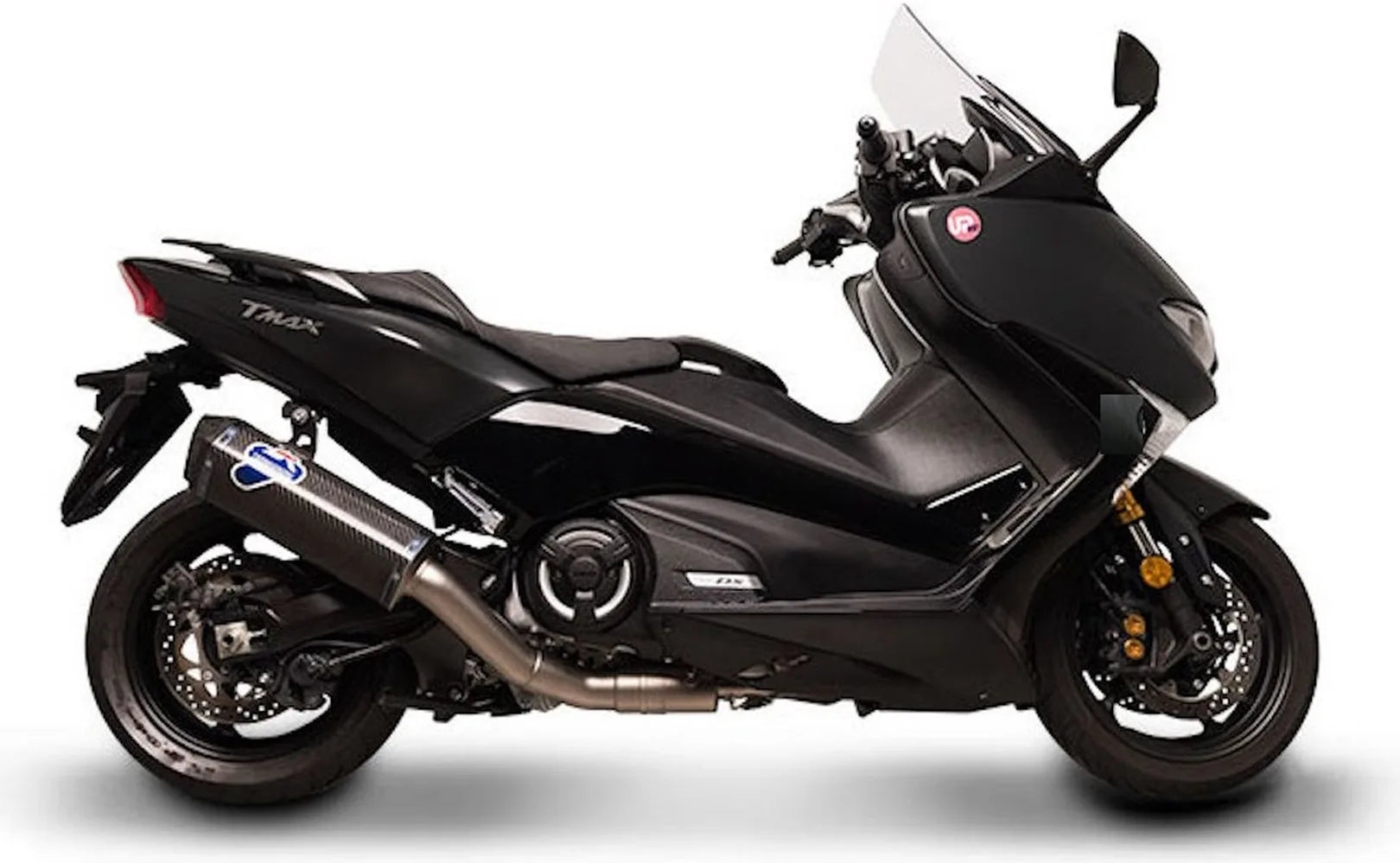 Komplette Auspuffanlage Ohne Geräuschzulassung Scream Carbon Carbon Cap - Termignoni Kompatibel Mit Yamaha Xp 530 T-Max (2017-2019)