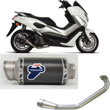 Komplette Auspuffanlage Ohne Katalysator Und Ohne Geräuschzulassung Gp Carbon - Termignoni Kompatibel Mit Yamaha N-Max 125 (2017-2020)