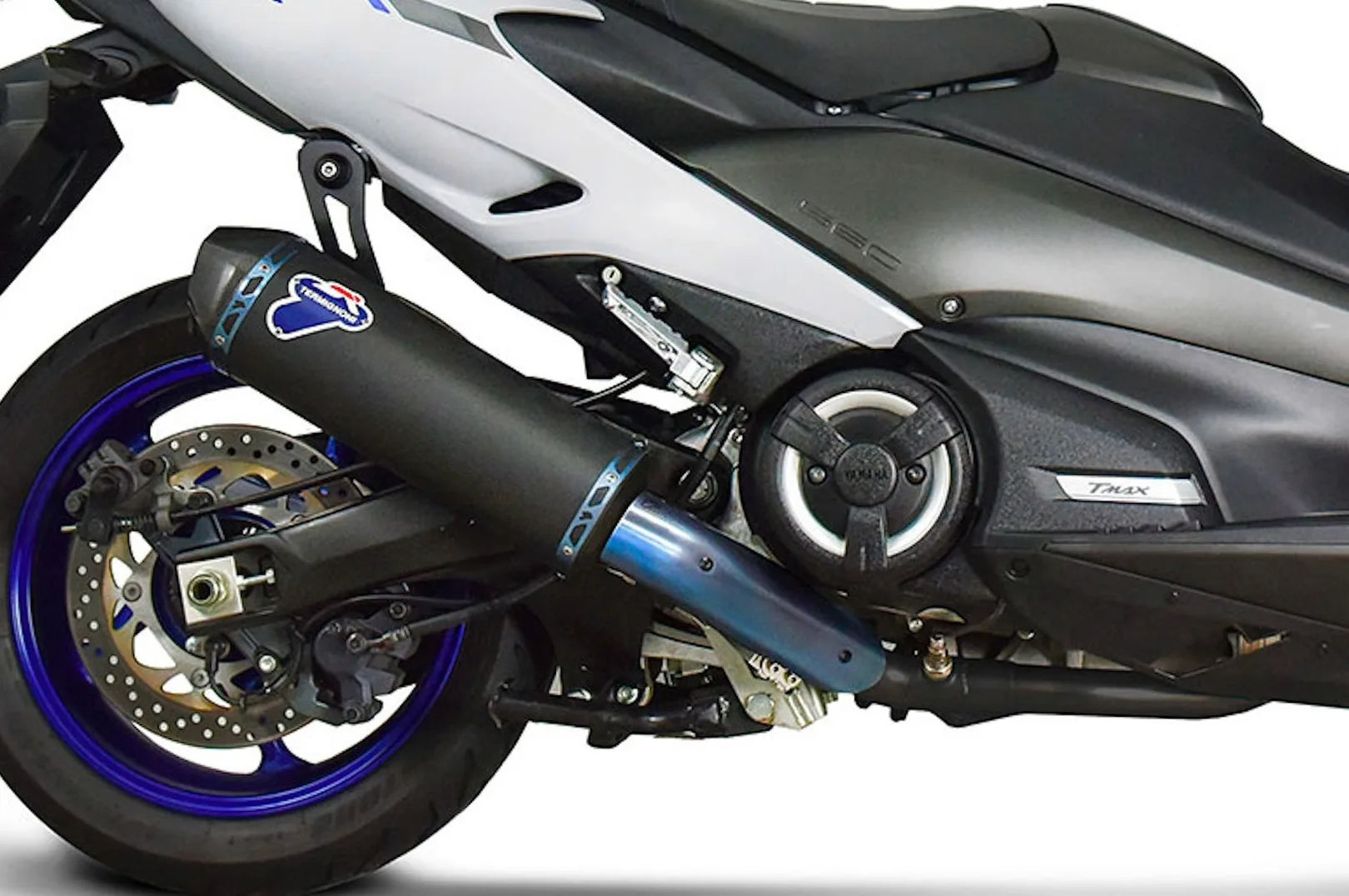 Komplette Auspuffanlage Ohne Geräuschzulassung Full Titan Schwarz - Termignoni Kompatibel Mit Yamaha T-Max 560 (2020-2021)