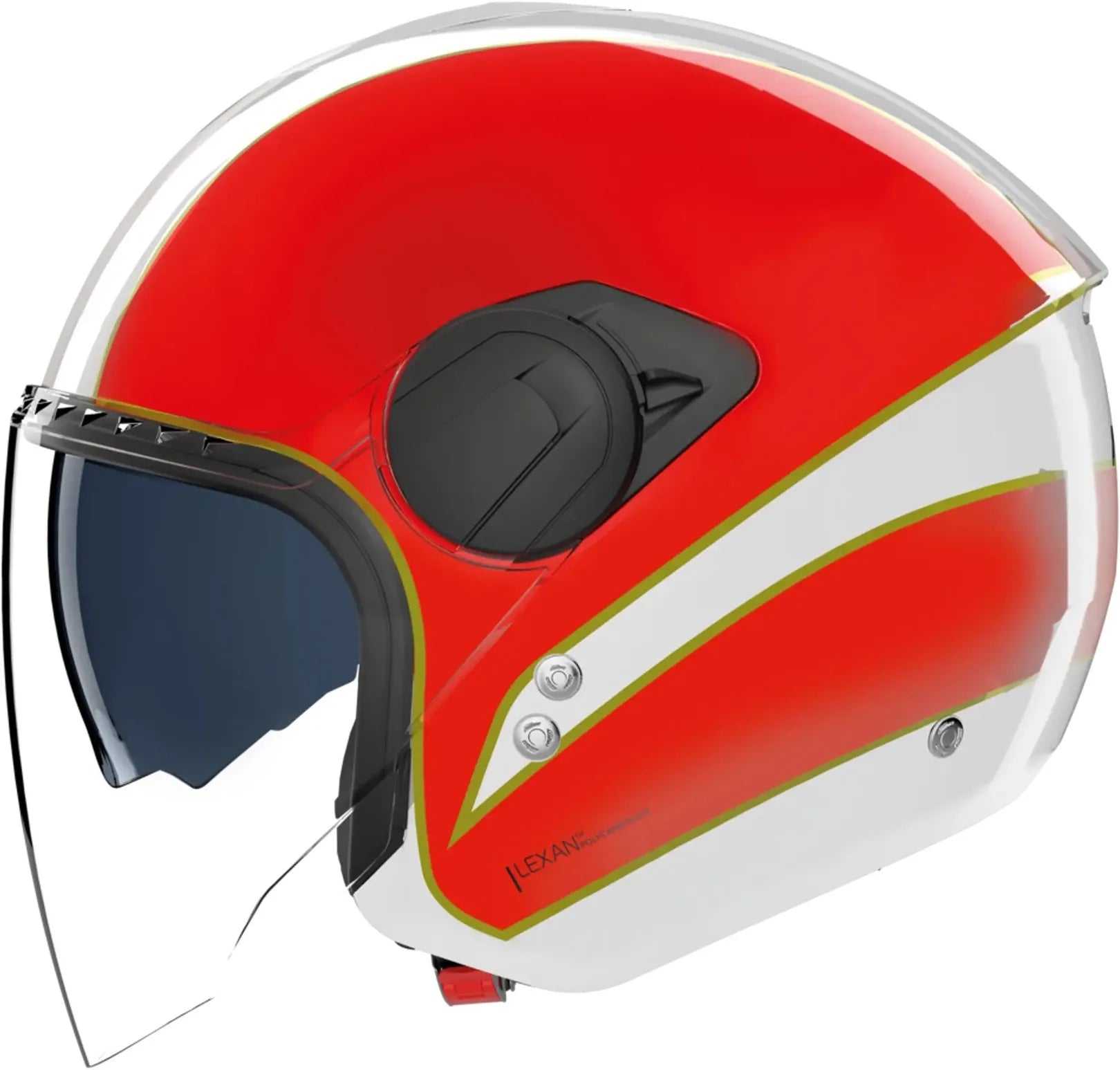 Urban-Helm Commuting Für Motorrad Nolan N20-2 Visor Weiß / Grün / Rot Tricolore 346 Grösse Xxs