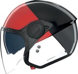 Urban-Helm Commuting Für Motorrad Nolan N20-2 Visor Schwarz / Rot / Anthrazit / Weiß Blocco 353 Grösse Xxs