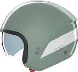 Urban-Helm Commuting Für Motorrad Nolan N20-2 Graugrün / Weiß Dolce Vita 348 Grösse S
