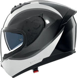 Integralhelm Speeding Für Motorrad Nolan N60-6 Schwarz / Weiß / Grau Bifase 350 Grösse Xl