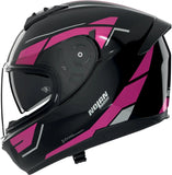 Integralhelm Speeding Für Motorrad Nolan N60-6 Schwarz / Fuchsia Sincrono 354 Grösse Xxxl