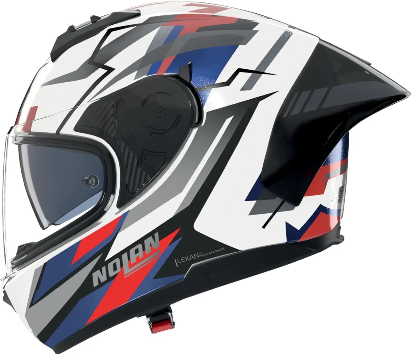 Integralhelm Speeding Für Motorrad Nolan N60-6 Sport Weiß / Blau / Rot Corsa 355 Grösse M