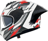 Integralhelm Speeding Für Motorrad Nolan N60-6 Sport Weiß / Schwarz / Rot Corsa 356 Grösse Xxxl