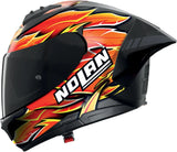 Integralhelm Speeding Für Motorrad Nolan N60-6 Sport Schwarz / Rot / Orange / Gelb Replica Iannone 360 Grösse Xxl