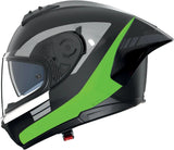 Integralhelm Speeding Für Motorrad Nolan N60-6 Sport Schwarz / Neongrün Contrasto 358 Grösse M