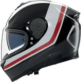 Integralhelm Speeding Für Motorrad Nolan N80-8 Schwarz / Anthrazit / Weiß / Rot Incline 353 Grösse S