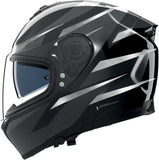 Integralhelm Speeding Für Motorrad Nolan N80-8 Schwarz / Anthrazit / Chromsilber Fervo 356 Grösse Xxxl
