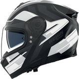 Full-Face Speeding Motorcycle Helmet Nolan N80-8 Schwarz / Weiß / Anthrazit Trittico 359 Size L