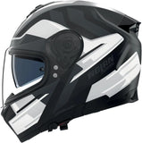Integralhelm Speeding Für Motorrad Nolan N80-8 Schwarz / Weiß / Anthrazit Trittico 359 Grösse L