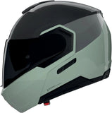 Klapphelm Travelling Für Motorrad Nolan N90-3 06 Schwarz / Grün Grau Verniciatura Speciale 349 Grösse Xs