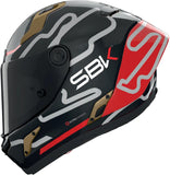 Integralhelm Speeding Für Motorrad Nolan X-804 Rs Ultra Carbon Carbon / Rot / Gold Sbk 360 Grösse Xxxl