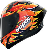 Integralhelm Speeding Für Motorrad Nolan X-804 Rs Ultra Carbon Carbon / Rot / Orange / Gelb Replica Iannone 368 Grösse Xs