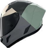 Integralhelm Speeding Für Motorrad Nolan X-804 Rs Ultra Carbon Carbon / Grüngrau / Anthrazit / Elfenbein Blocco 370 Grösse Xxxl
