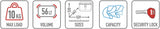 Motorradkoffer Monokey Trekker Alaska Aluminium 56 Lt 6Kg Trekker Alaska Aluminium - Givi Kompatibel Mit Ktm 1290 Super Adventure T (2017)