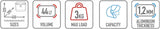 Motorradkoffer Monolock Alpina Aluminium 44 Lt Alpina Aluminium - Givi Kompatibel Mit Ktm 200 Duke (2011-2016)