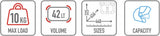 Monokey Trekker Outback Evo Smart Anodized Aluminium Top Case - 42 Lt Trekker Outback Evo Smart Anodized Aluminium - Givi Compatible With Suzuki An 250 - 400 Burgman (2003-2006)