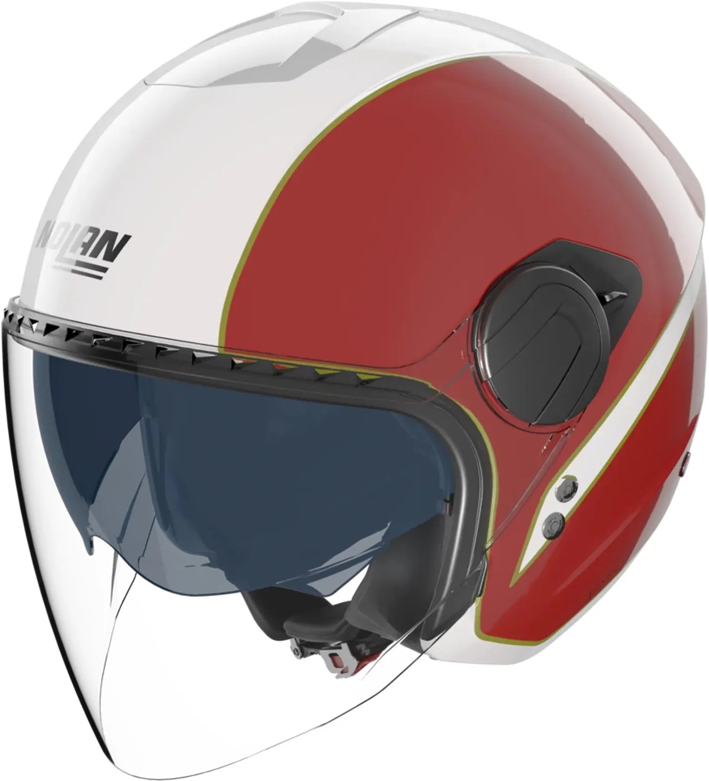 Urban-Helm Commuting Für Motorrad Nolan N20-2 Visor Weiß / Grün / Rot Tricolore 346 Grösse Xxs